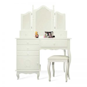 MR 25- Meja Rias Minimalis Putih Korean Style